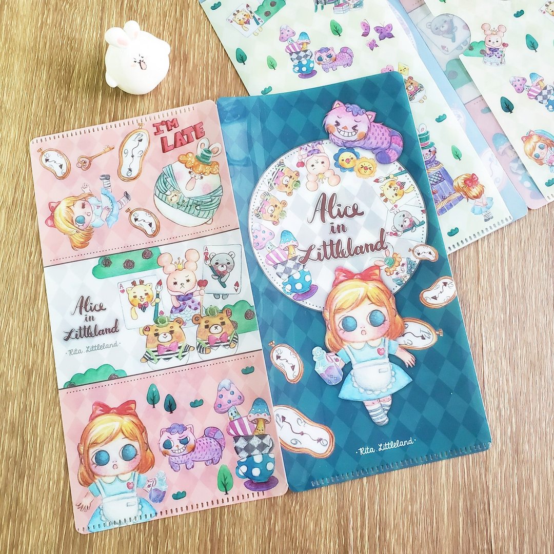 Mini Folder 多用途文件夹 - Alice in Littleland - 文件夹/资料夹 - 塑料 蓝色