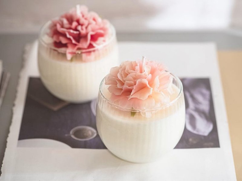 蜜蜡花课程--康乃馨蜜蜡花 1人成团--文化币可 - 蜡烛/香氛 - 蜡 