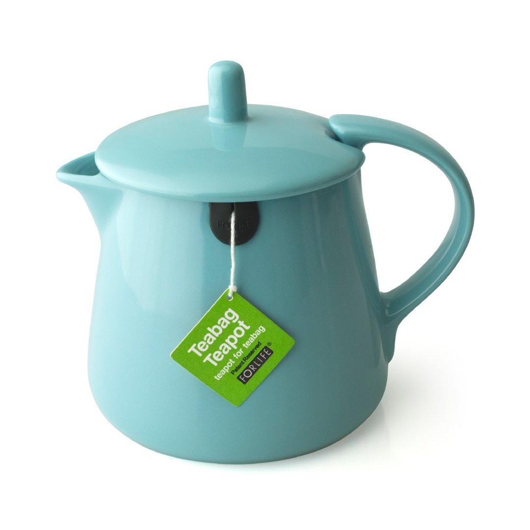 【节日送礼】美国 FORLIFE 茶包壶 - 湖水蓝 (茶包茶壶) - 茶具/茶杯 - 瓷 蓝色
