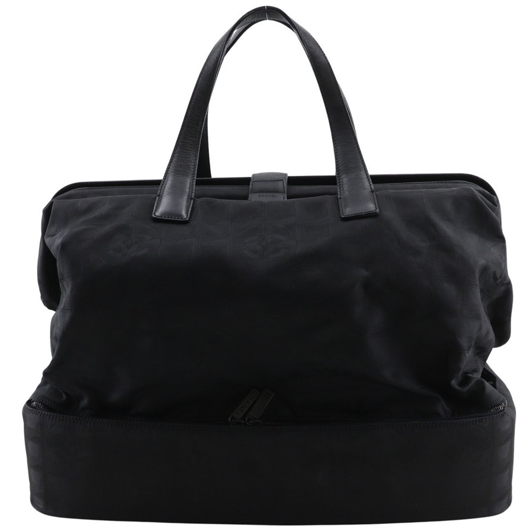 【日本直送】香奈儿 CHANEL New Travel Line 波士顿包 A15960 尼龙帆布 黑色 贵宾【二手品】 - 手提包/手提袋 - 尼龙 黑色