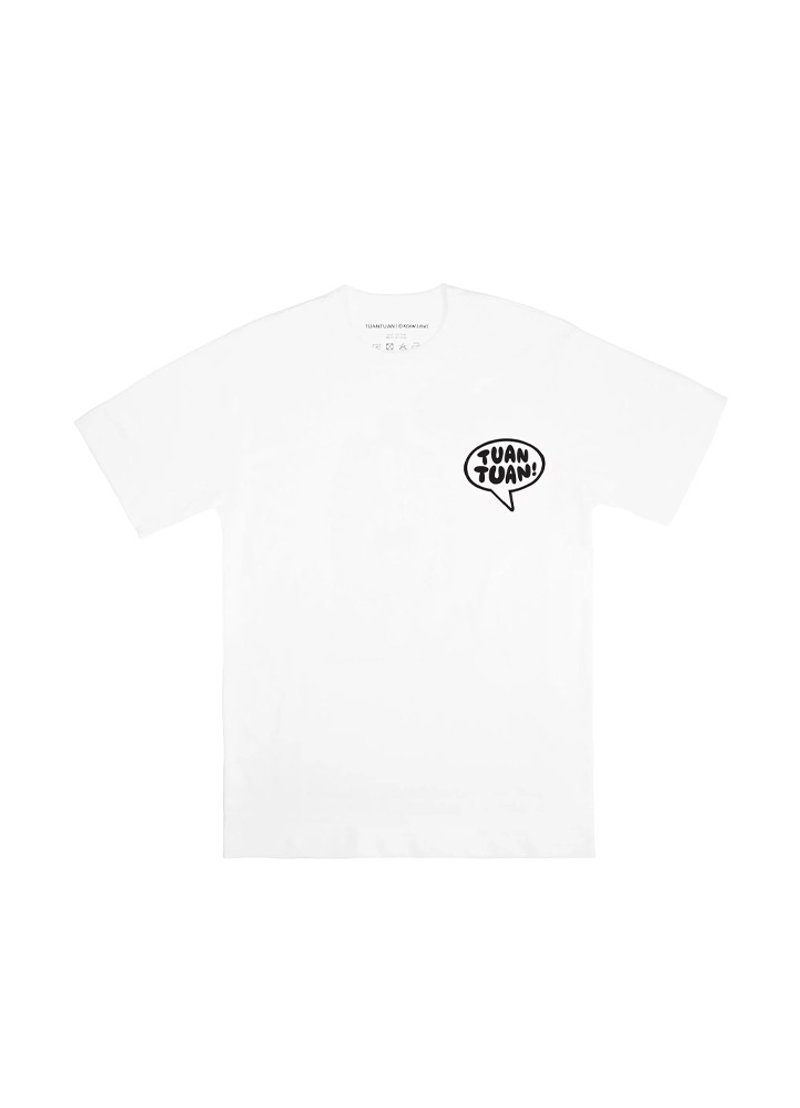 团团 x Kevin Lyons 小怪兽国际联名棉质T-shirt - 女装 T 恤 - 棉 白色