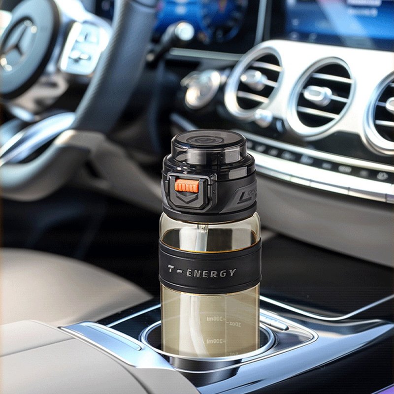 【TKK】铂金级PPSU 手提式运动水壶 620ML-火山黑 - 水瓶/水壶 - 其他材质 黑色