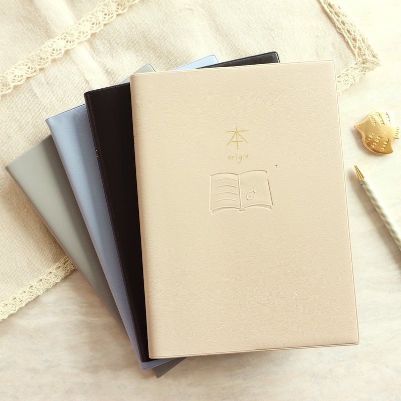 本系列 / 胶皮 25K 横罫定页笔记 (4 色)  SPN-25K-39 - 笔记本/手帐 - 纸 