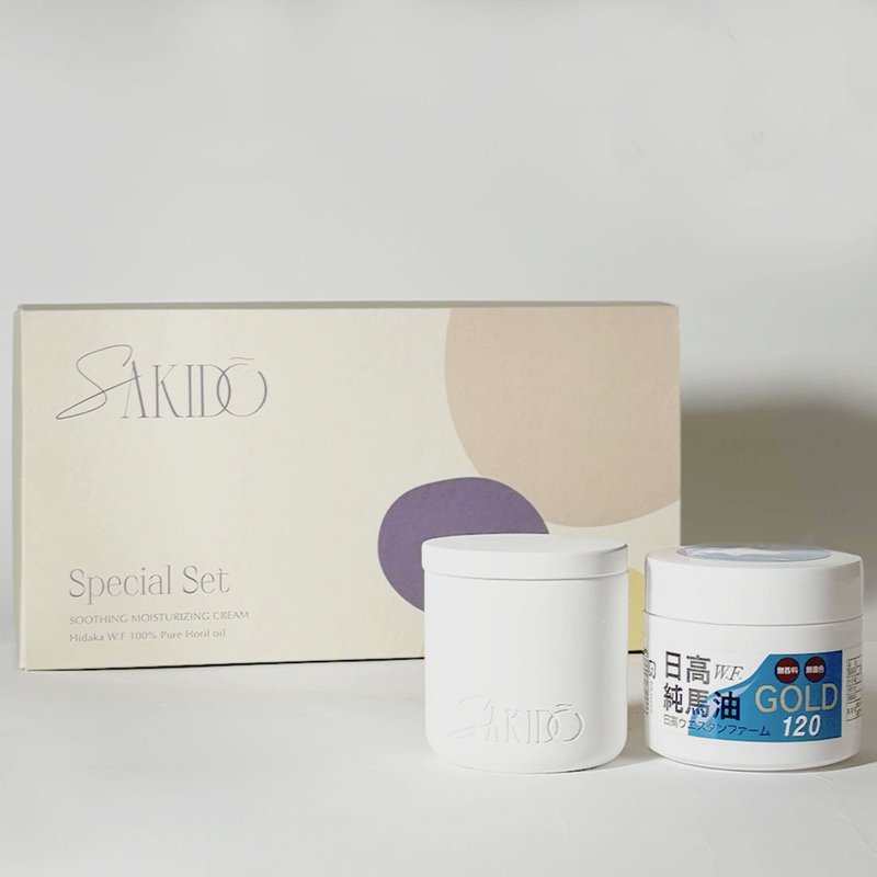 【SAKIDO】滋润礼盒 精油蜡烛+日高马油 - 香薰/精油/线香 - 其他材质 