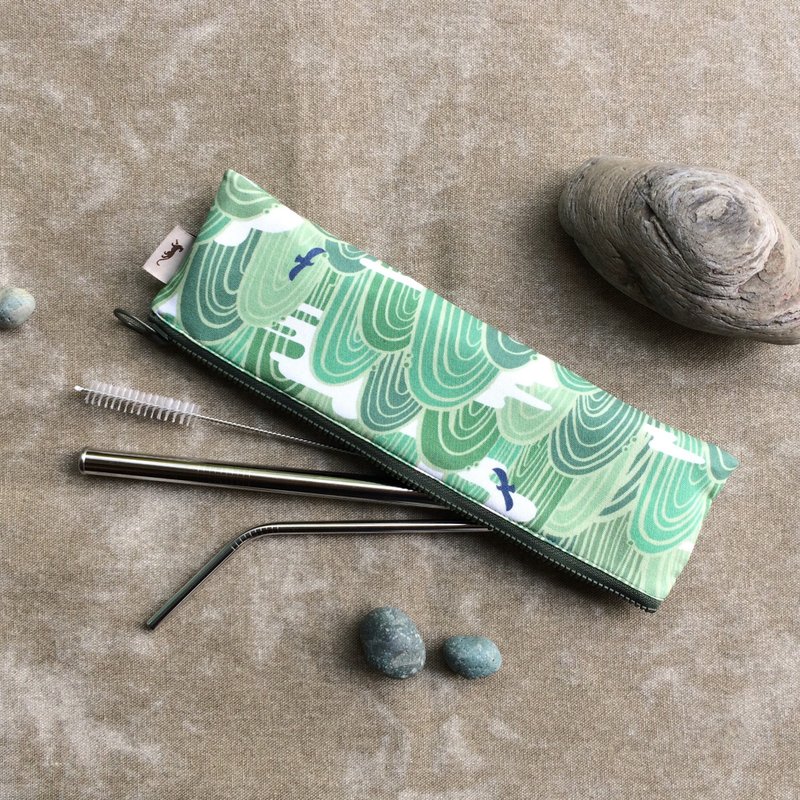 【自创布加长型内防水餐具袋】 / 笔袋/台湾故事印花系列 - 其他 - 棉．麻 多色