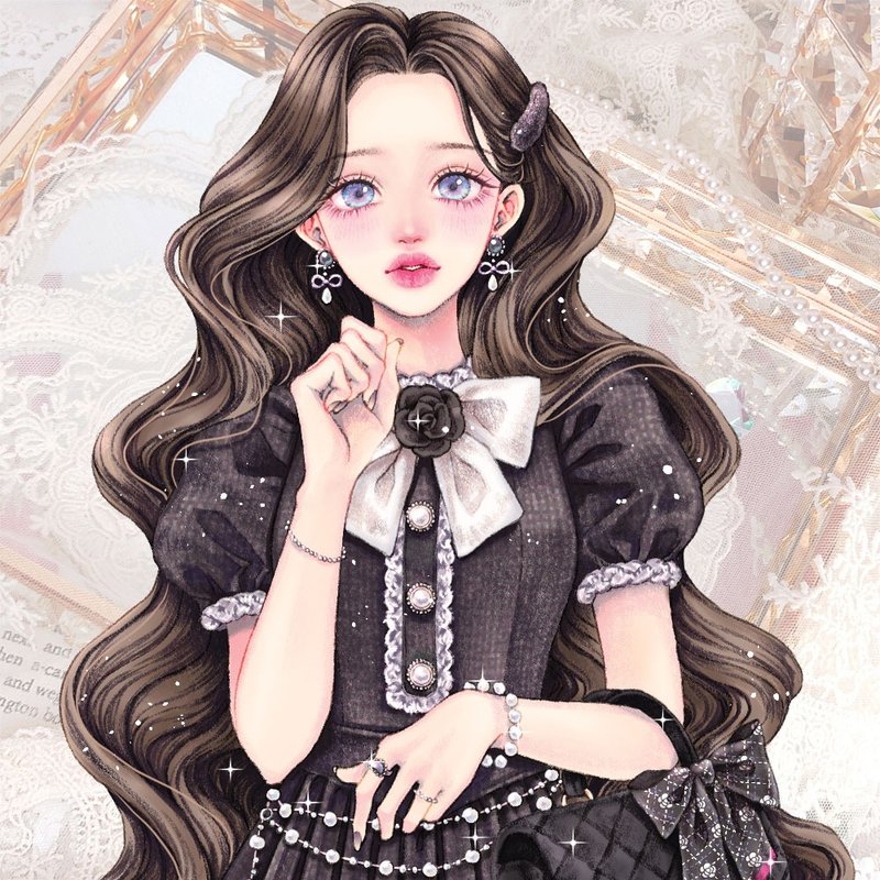 莎朗贴纸（2色） - 贴纸 - 纸 