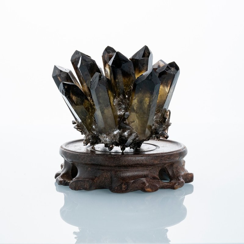 茶曜晶簇 47 - 摆饰 - 水晶 咖啡色
