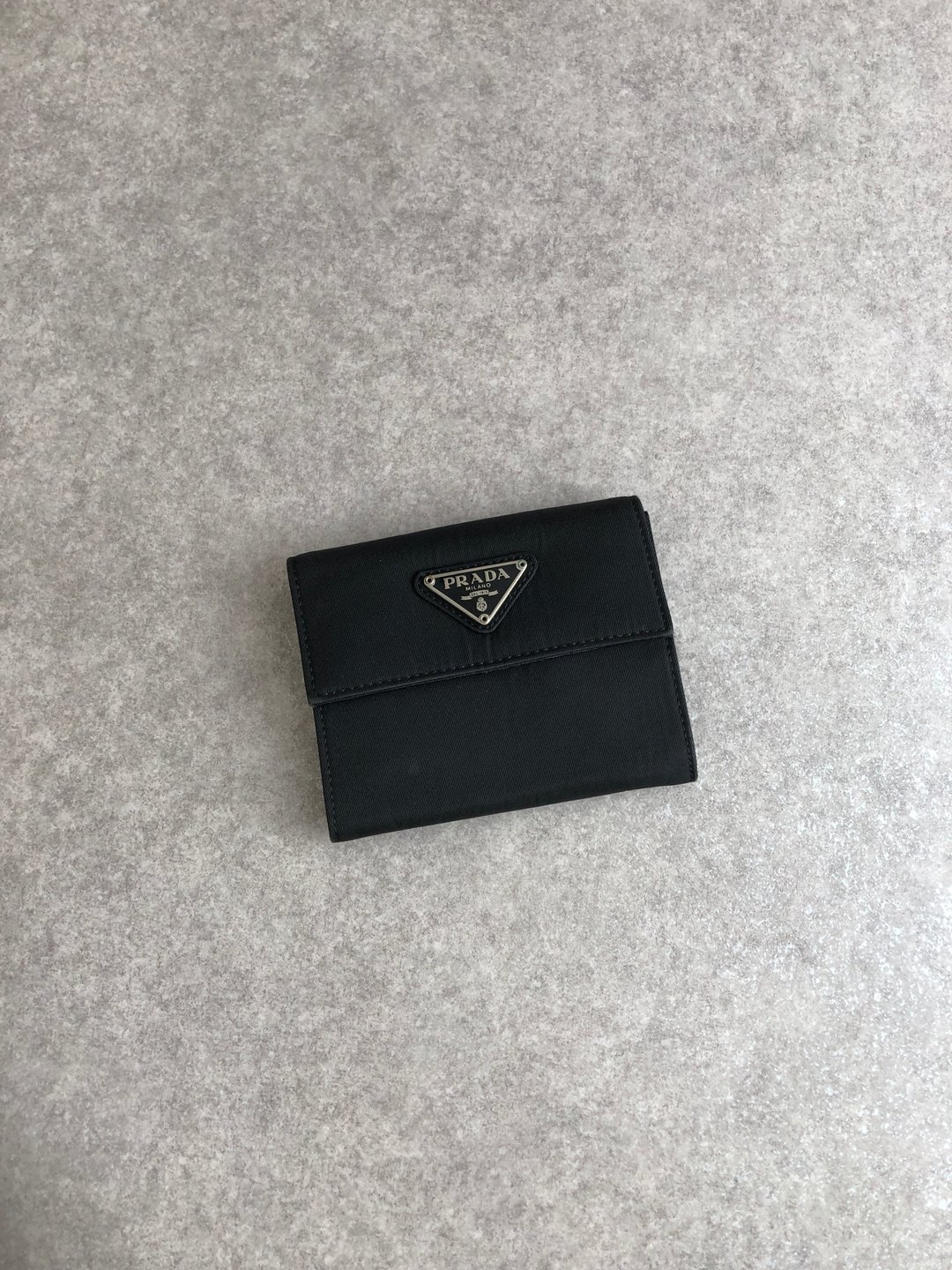 【日本直送名牌中古包】PRADA 普拉达 钱包 黑色 三角标志 尼龙 零钱包 vintage 古着 old 5na2pc - 皮夹/钱包 - 尼龙 黑色