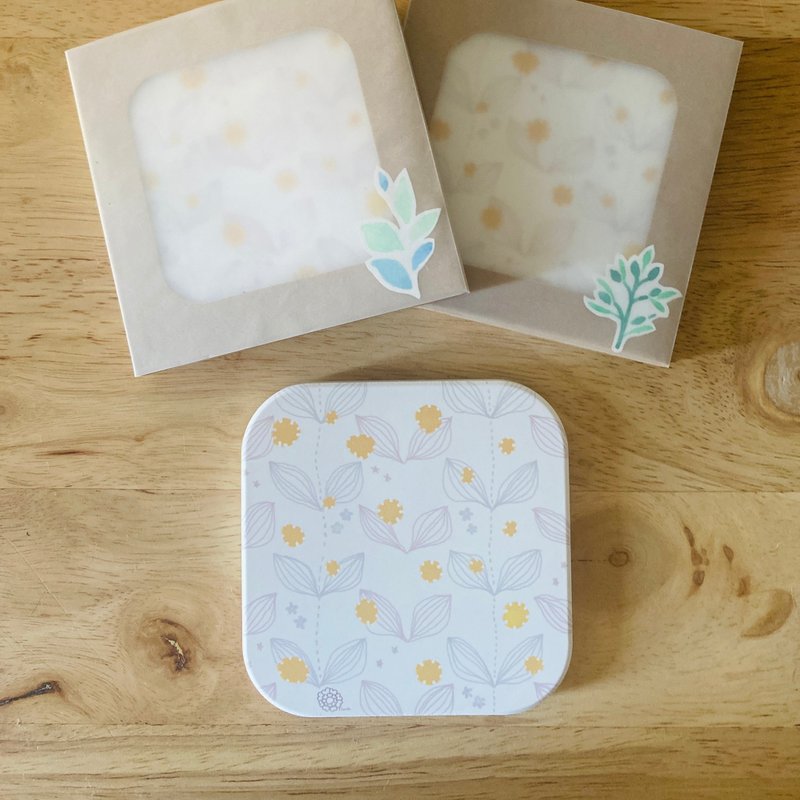 椿暖杯垫no.D03 : 黄花纷飞时刻。 - 杯垫 - 陶 白色