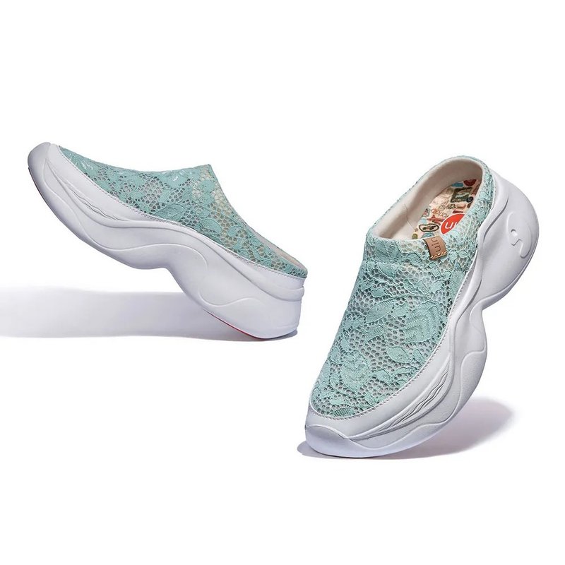 【 Uin 】西班牙原创设计 | 仙境绿 帕尔马6 休闲女半拖 - 女款休闲鞋 - 其他材质 多色