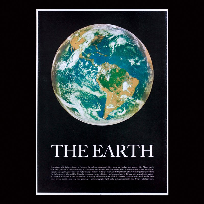 地球A3海报   The Earth A3 Poster - 卡片/明信片 - 纸 蓝色