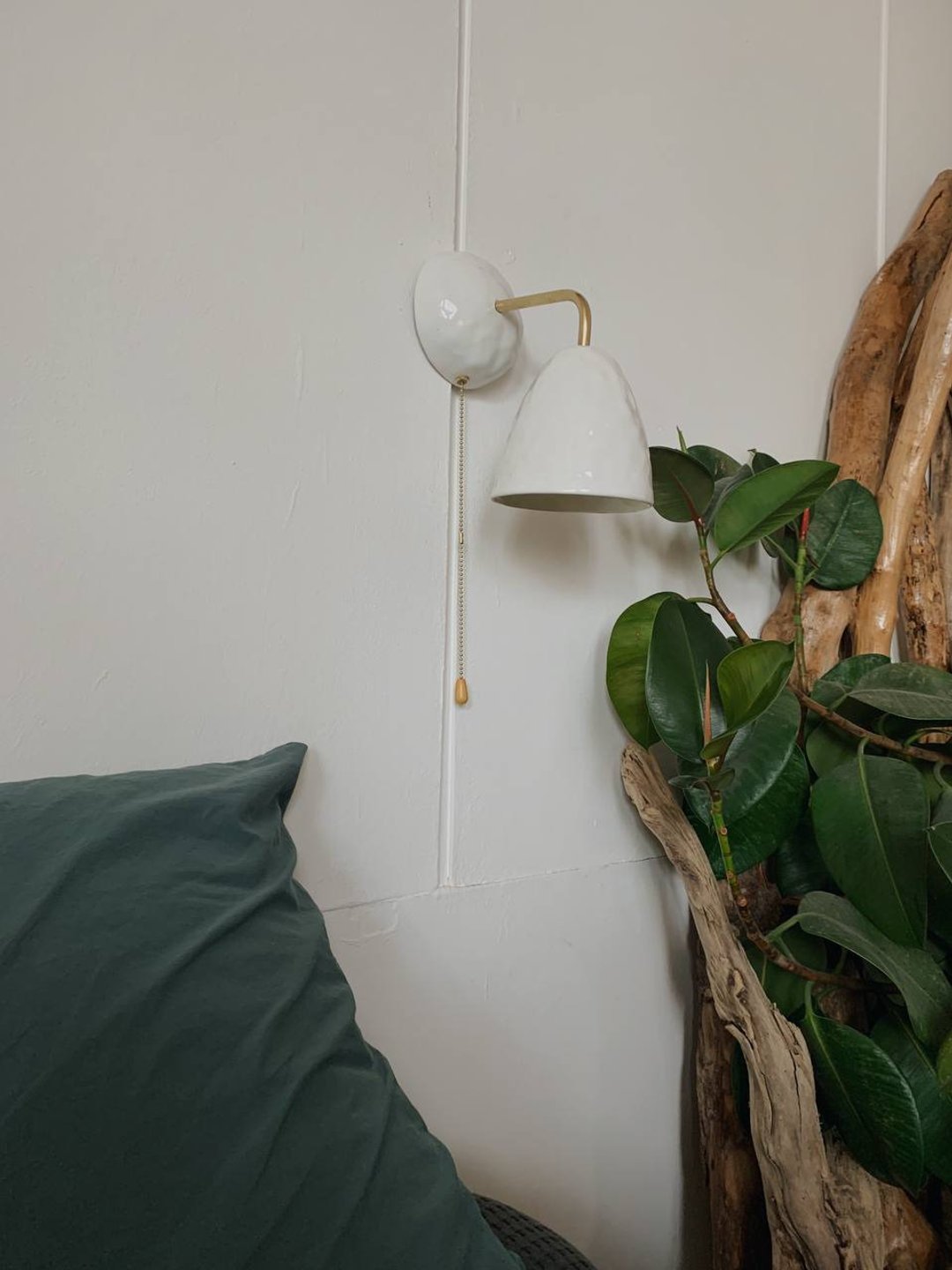 Ceramic Wall Sconce Lamps Lighting Fixture - Wall lamp Bedside lamp - 灯具/灯饰 - 陶 白色