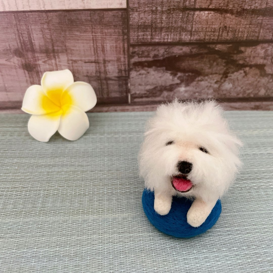 羊毛毡宠物定制-英国古代牧羊犬,需定制,提供照片估价,勿直接下 - 玩偶/公仔 - 羊毛 