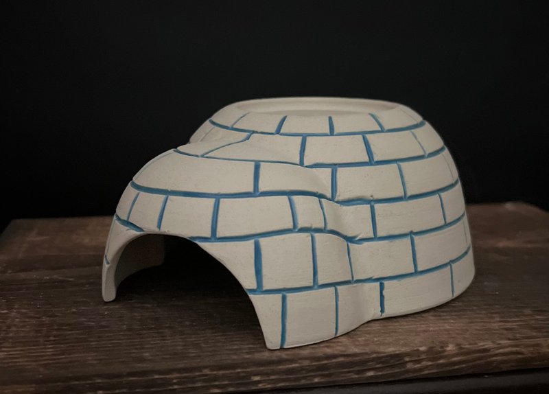 白色雪屋 躲避屋 守宫 现货 - 其他 - 陶 蓝色