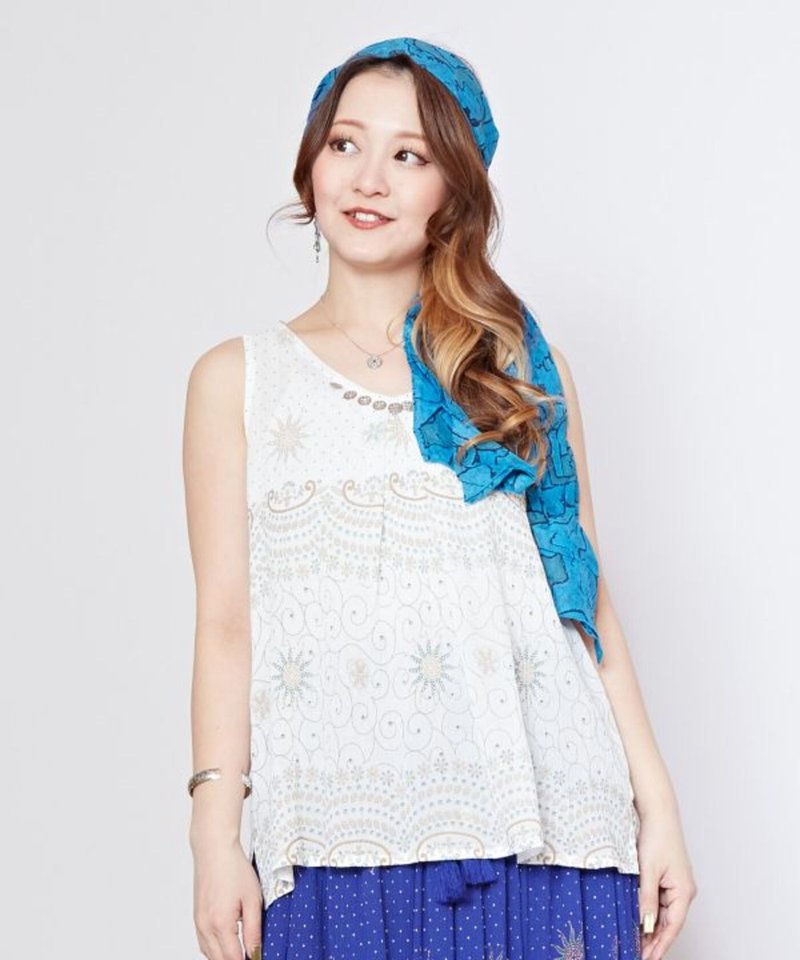 【热门预购】清爽森阳密语无袖上衣(4色)IDS-5214 - 女装背心 - 其他材质 