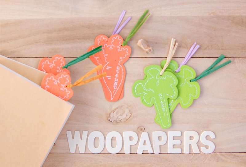 种子蔬签 - 我不是胡萝卜&芹菜喔! - 卡片/明信片 - 纸 