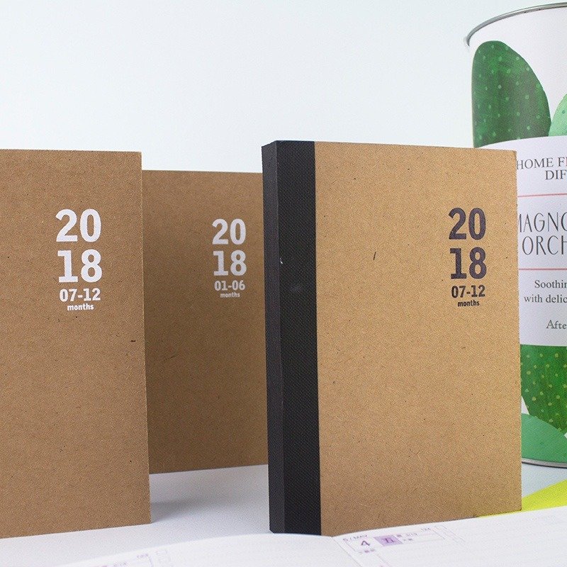 A6/50K 2018年半年志1日1页半年志/手帐-补充内页 - 笔记本/手帐 - 纸 咖啡色