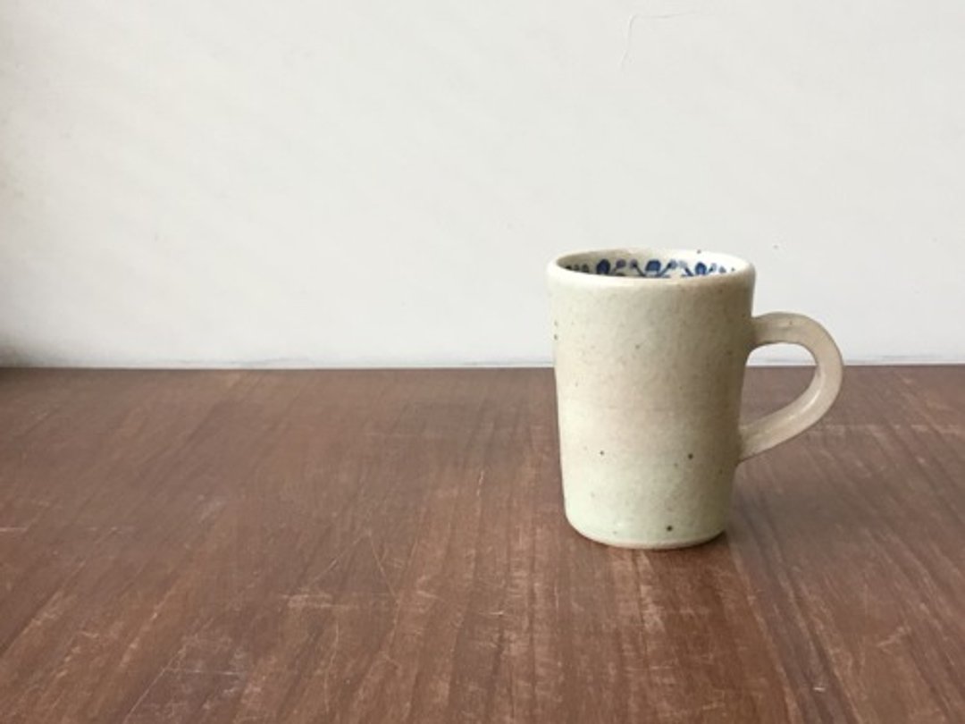 Slim mug Dutch crest green - 咖啡杯/马克杯 - 陶 