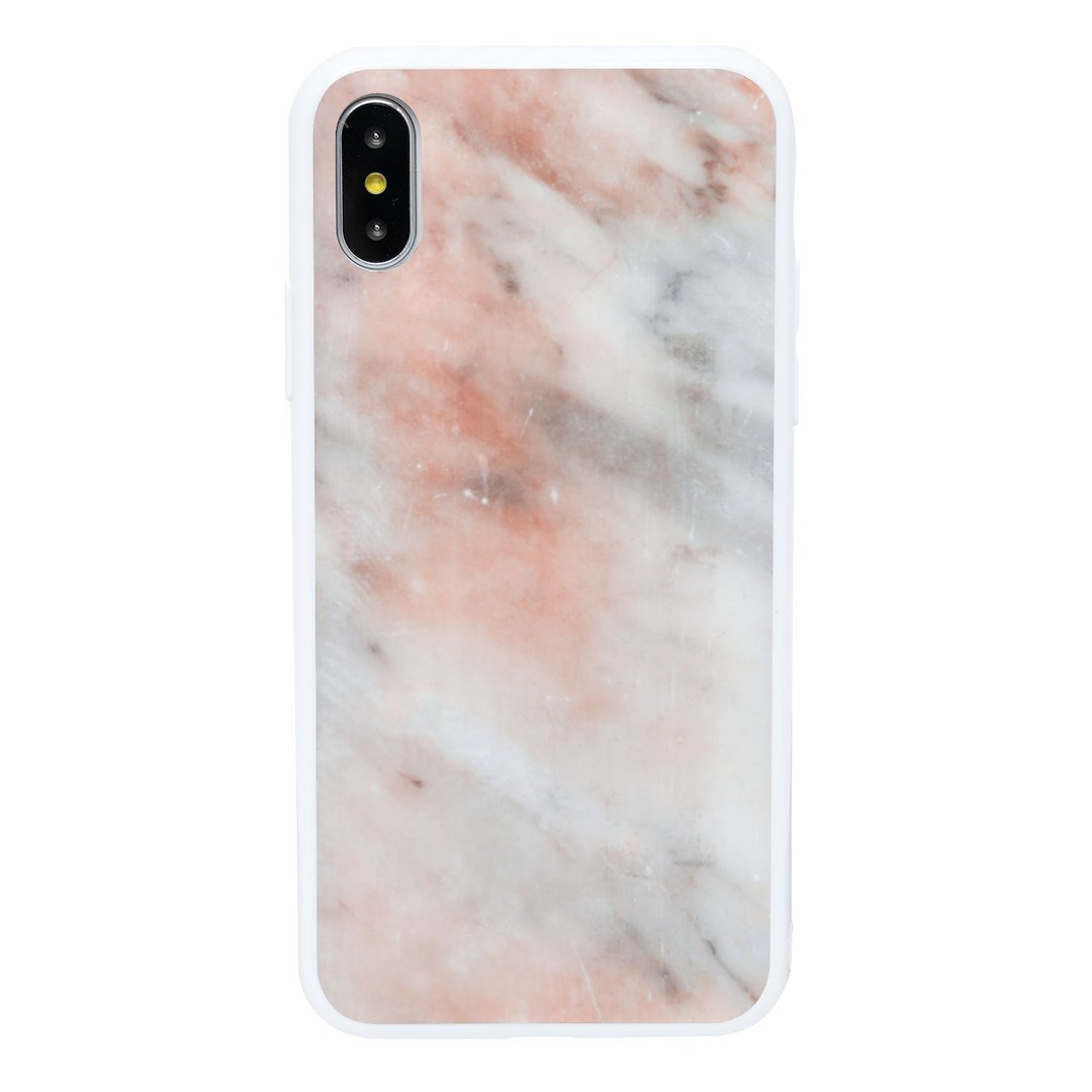 斑砺红云石 iPhone 6 7 8 Plus X 至 11 pro max se 手机壳 - 手机壳/手机套 - 玻璃 多色