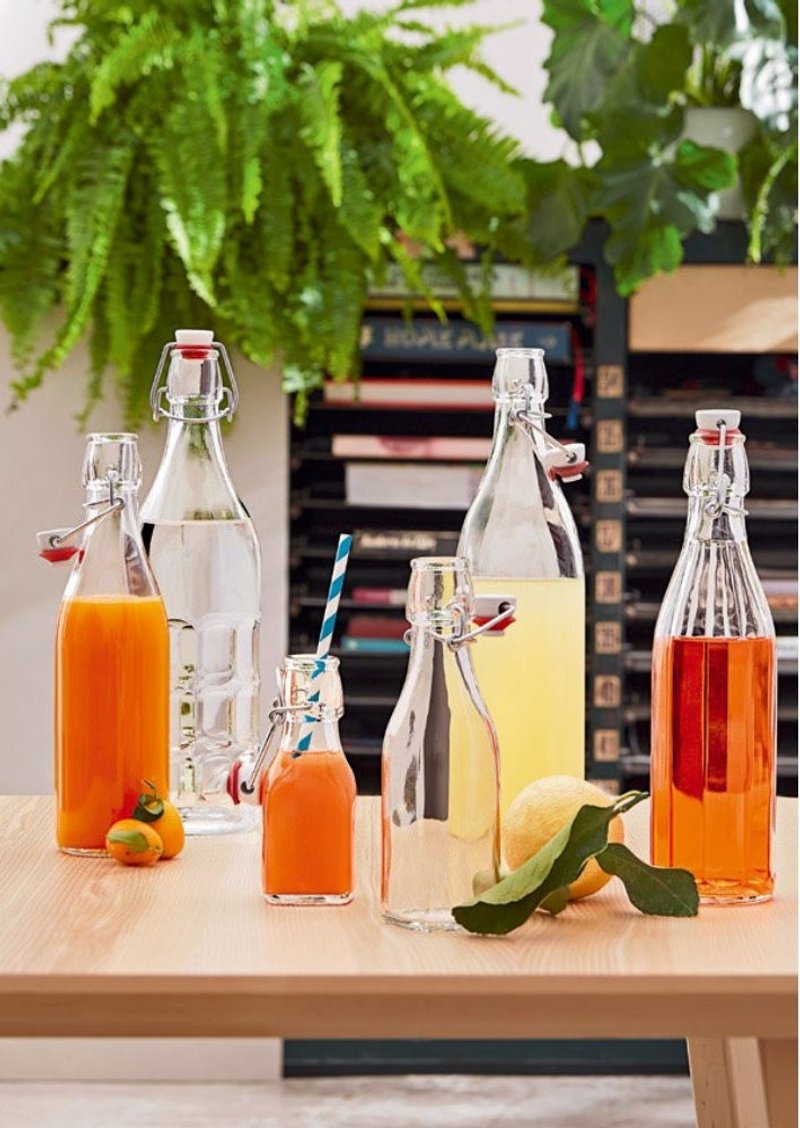 意大利 Bormioli Rocco Swing腌渍瓶 125ml 250ml 500ml 1000ml - 调味罐/酱料瓶 - 玻璃 白色
