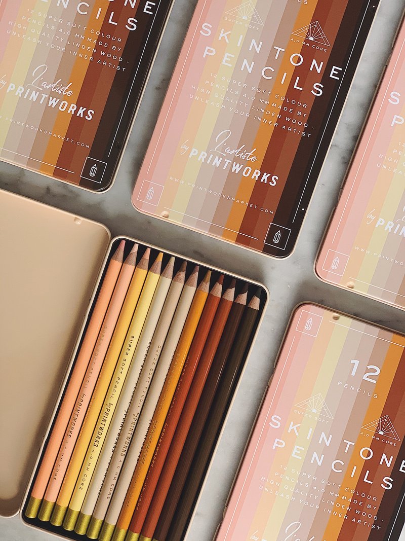 12支彩色铅笔 - 肤色 - 其他书写用品 - 其他材质 