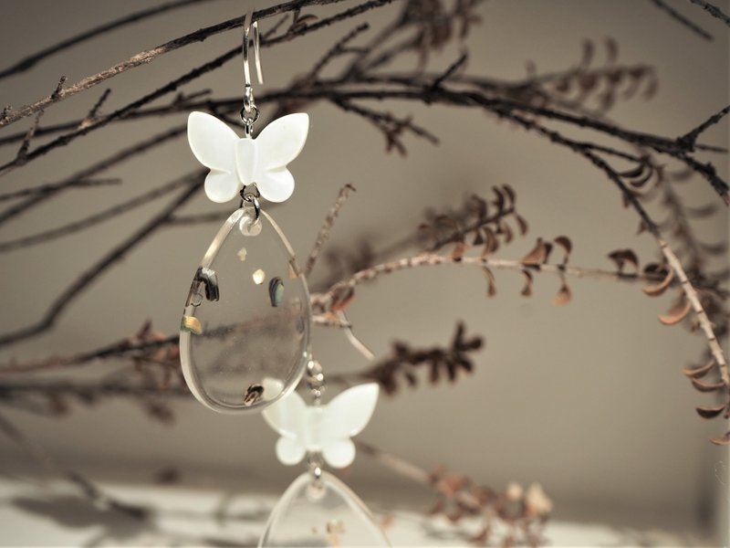 你的说话声如轻风拂过 - 耳环 - 四款 - 耳环/耳夹 - 贝壳 