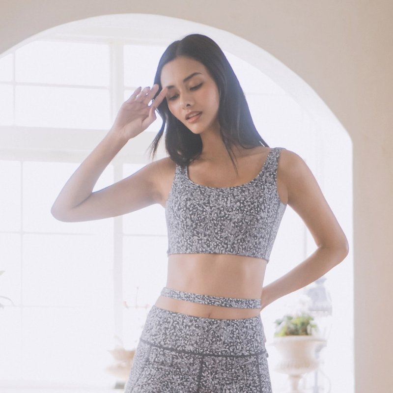 【MACACA】 :)快乐小方3D BRA - AIA0292 黛蓝 - 女装运动内衣 - 尼龙 蓝色