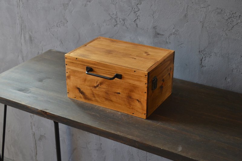 0310mito 木箱日式桧木行李箱 L 号 - 收纳用品 - 木头 咖啡色