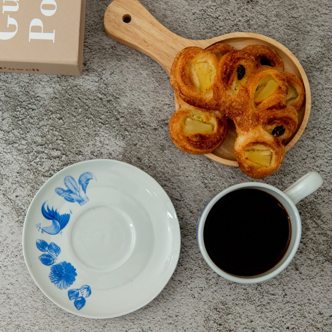 Set of coffee mugs, tea mugs CUP AND PLATE SET 200 ml. - 其他杯子 - 陶 白色
