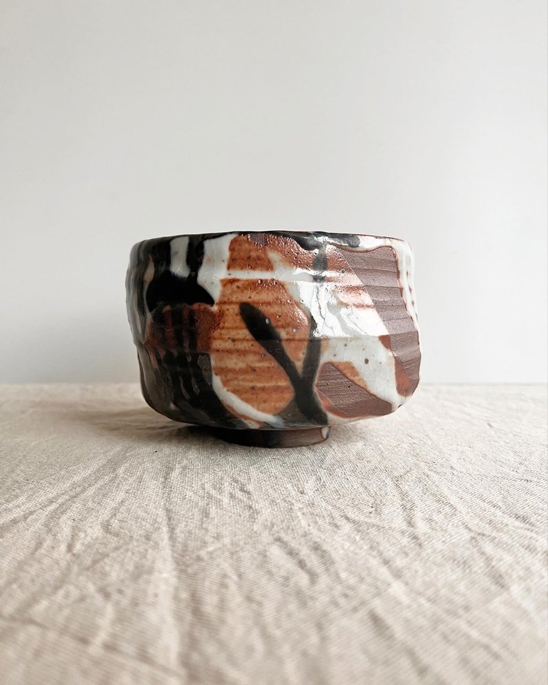 志野 茶碗 陶碗 零三 | 陶茶具 - 茶具/茶杯 - 陶 橘色