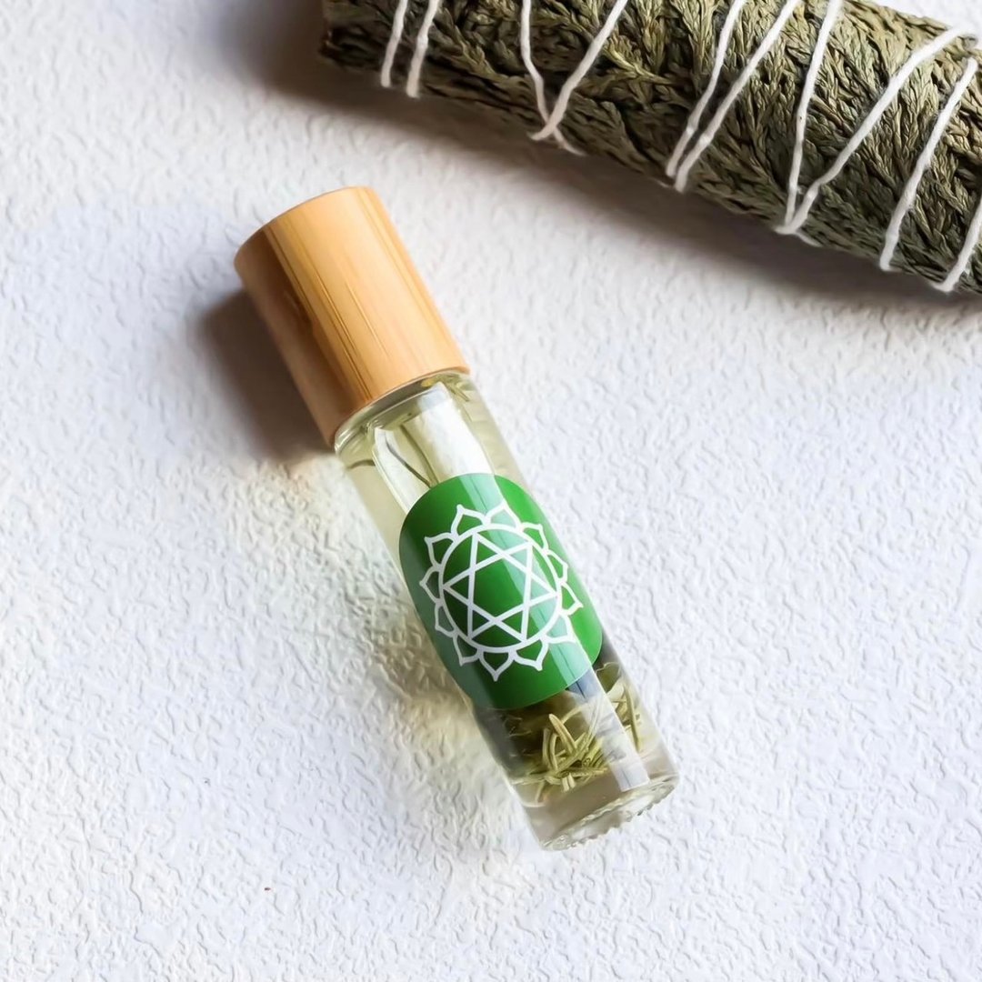 心轮脉轮能量魔法油 - 香薰/精油/线香 - 精油 绿色