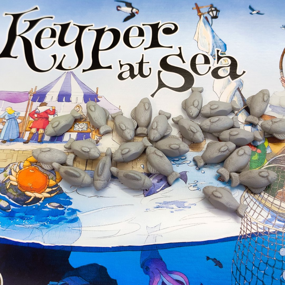 与 Keyper 棋盘游戏兼容的豪华鱼代币 - 桌游/玩具 - 其他材质 