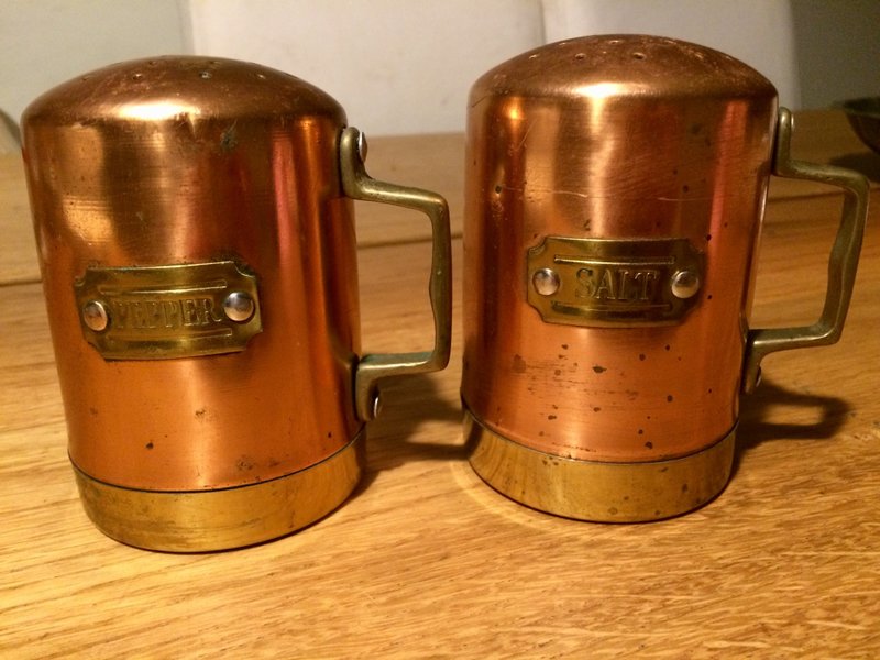 古铜金老件调味罐一组 - 调味罐/酱料瓶 - 其他金属 金色