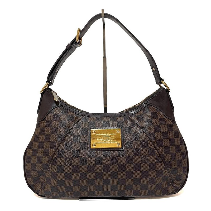正品 Louis Vuitton 路易威登 Thames GM 单肩斜背包 Damier Ebene N48181 二手 - 侧背包/斜挎包 - 其他材质 