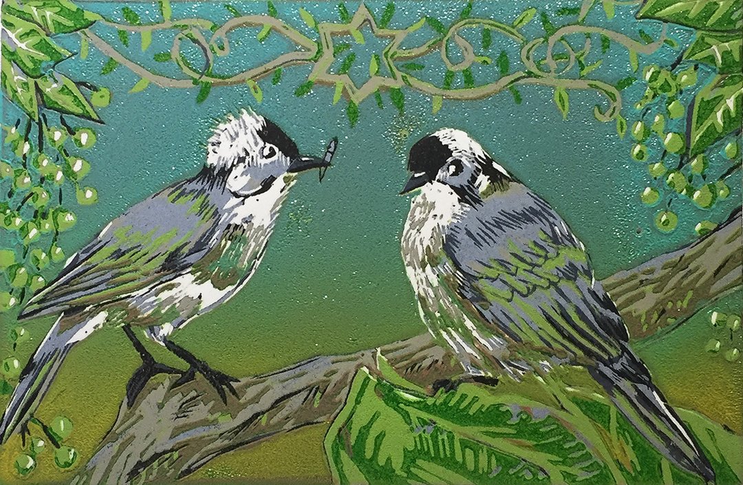 原作版画 -幸福青鸟- 黄文琳 - 海报/装饰画/版画 - 纸 绿色
