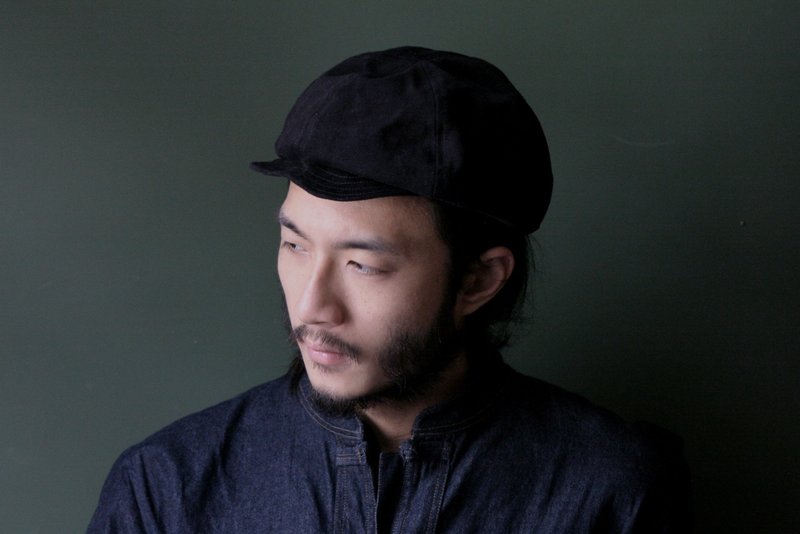 Omake Omabow Mushroom Cap/（黑） - 帽子 - 棉．麻 黑色