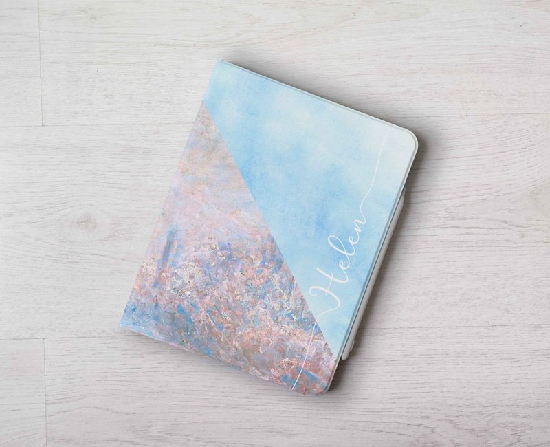 免费加名水彩油画风 iPad case笔槽保护壳Pro 13 Air 7 11代 2025 - 平板/电脑保护壳 - 塑料 多色