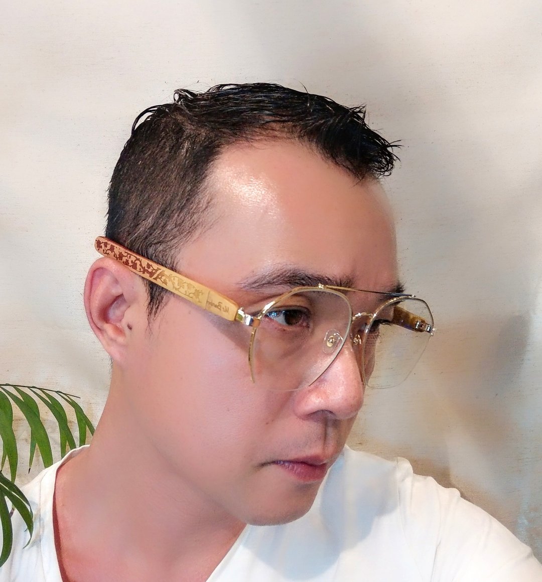 Mr.Banboo台湾手工眼镜【雕刻老窗花 寒梅系列 】台湾桂竹 - 眼镜/眼镜框 - 竹 