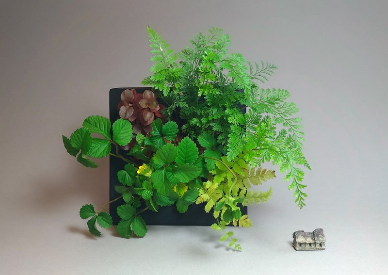 森林植生相框 山野草盆栽 可站立可悬挂 - 植栽/盆栽 - 树脂 