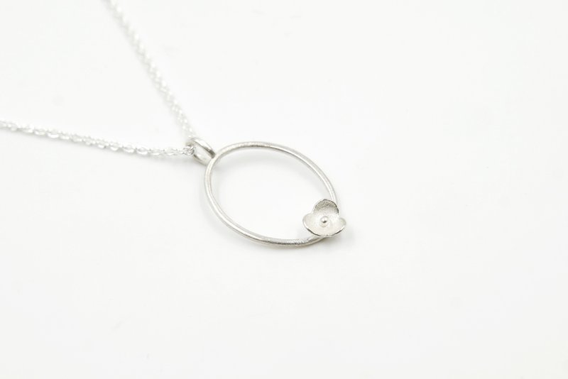 I-Shan13  小花圈圈项链 - 项链 - 纯银 银色