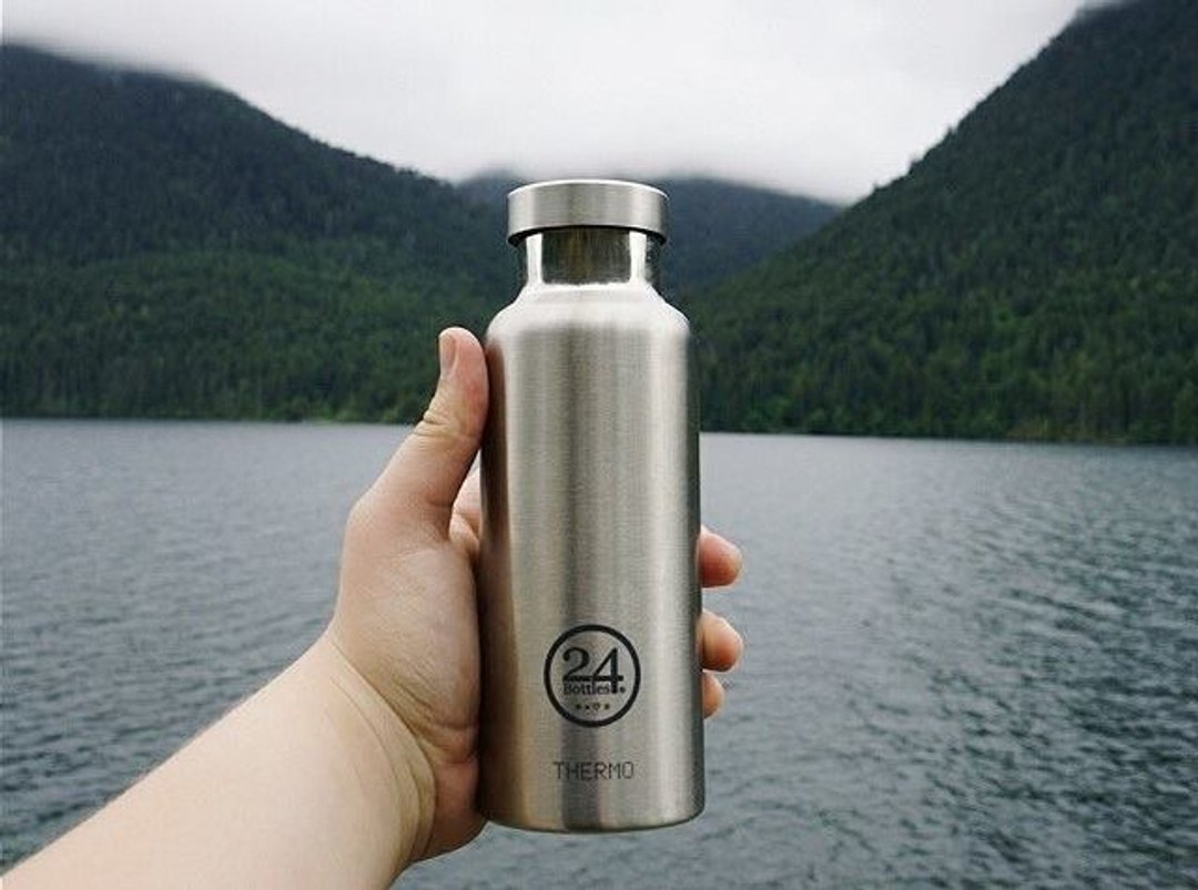 24Bottles - Thermo Bottle Steel (500ml) - 不锈钢保温水瓶 - 保冰24小时、 保温12小时 - 水瓶/水壶 - 其他金属 灰色