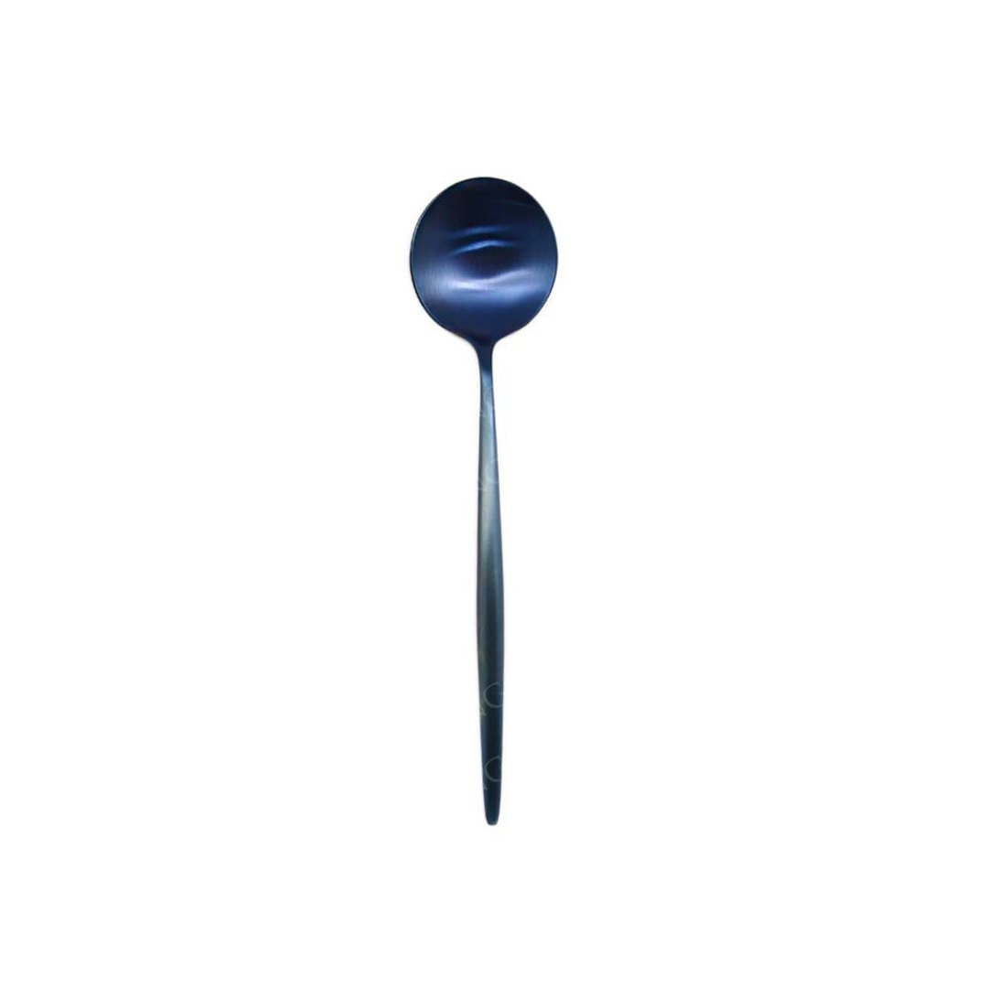 葡萄牙 Cutipol  MOON 宇宙蓝 20.5CM 主餐匙 - 餐刀/叉/匙组合 - 不锈钢 蓝色