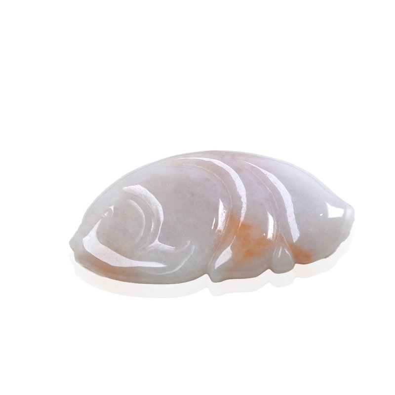 【如鱼得水】飘红翡翡翠小鱼项链 | 天然缅甸玉翡翠A货 | 送礼 - 项链 - 玉石 多色