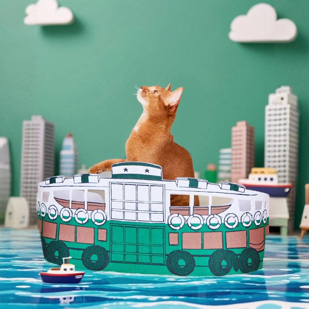 猫抓板 香港渡海小轮 - 抓板/跳台 - 纸 多色