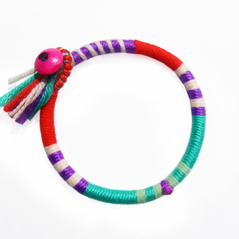 猜猜我是谁零柒 / 卡通公主系列 / 手工编织手环 / 脚环 - 手链/手环 - 其他材质 多色