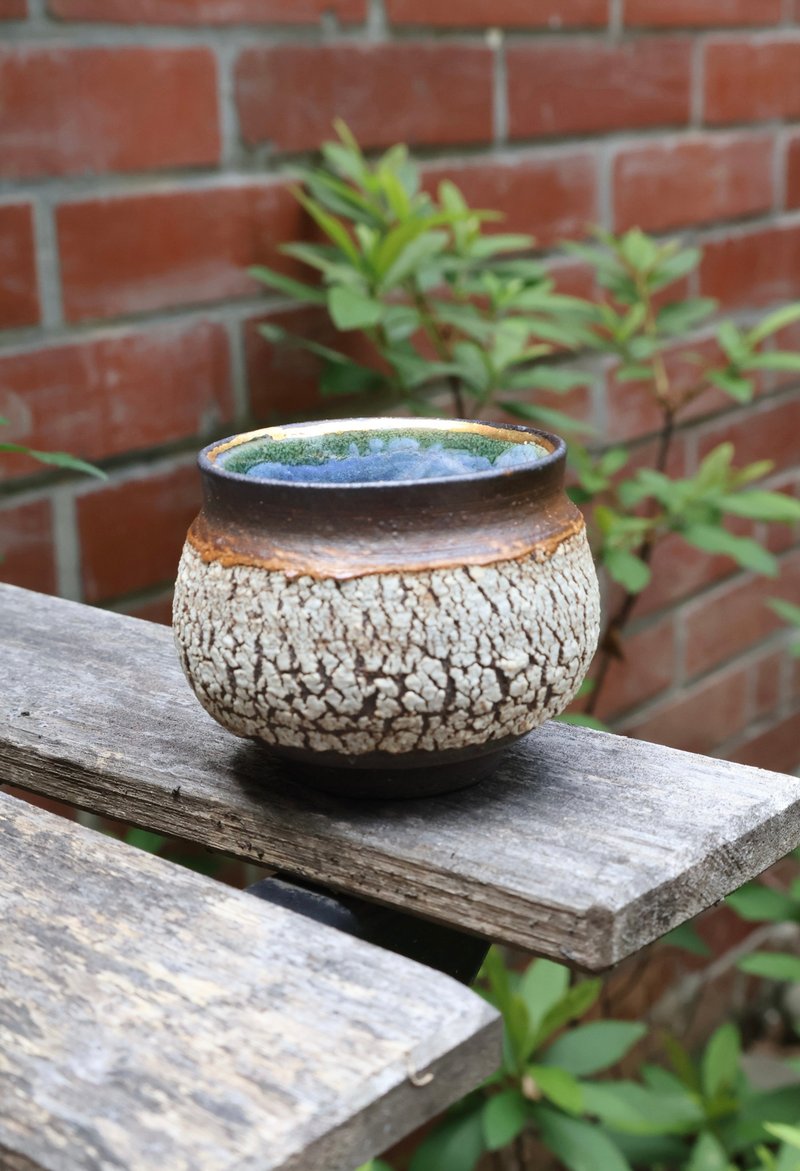 古树之心-台湾陶艺家-余华宇老师手作-容量约80cc - 茶具/茶杯 - 陶 