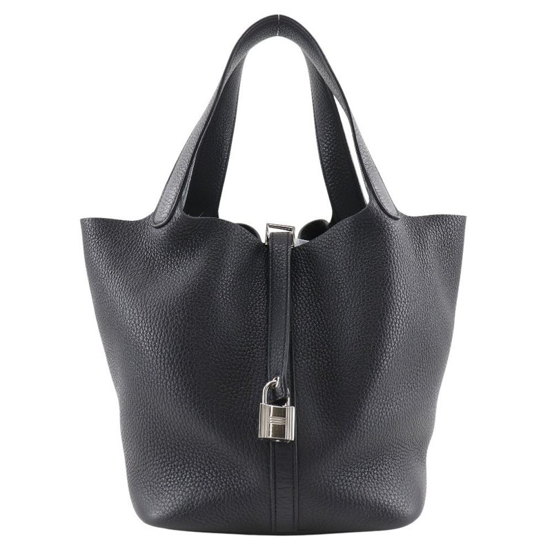 [日本直送] 爱马仕 Picotin Lock 22 毫米手提包 060991CK Taurillon Clemence 黑色 Y 女款 [二手] - 手提包/手提袋 - 真皮 黑色