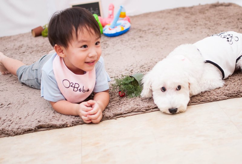 笑嘻嘻 Kid Pet - 玩伴装礼盒 - 白/粉红 - 猫狗 宠物衣 童装 - 衣/帽 - 棉．麻 白色