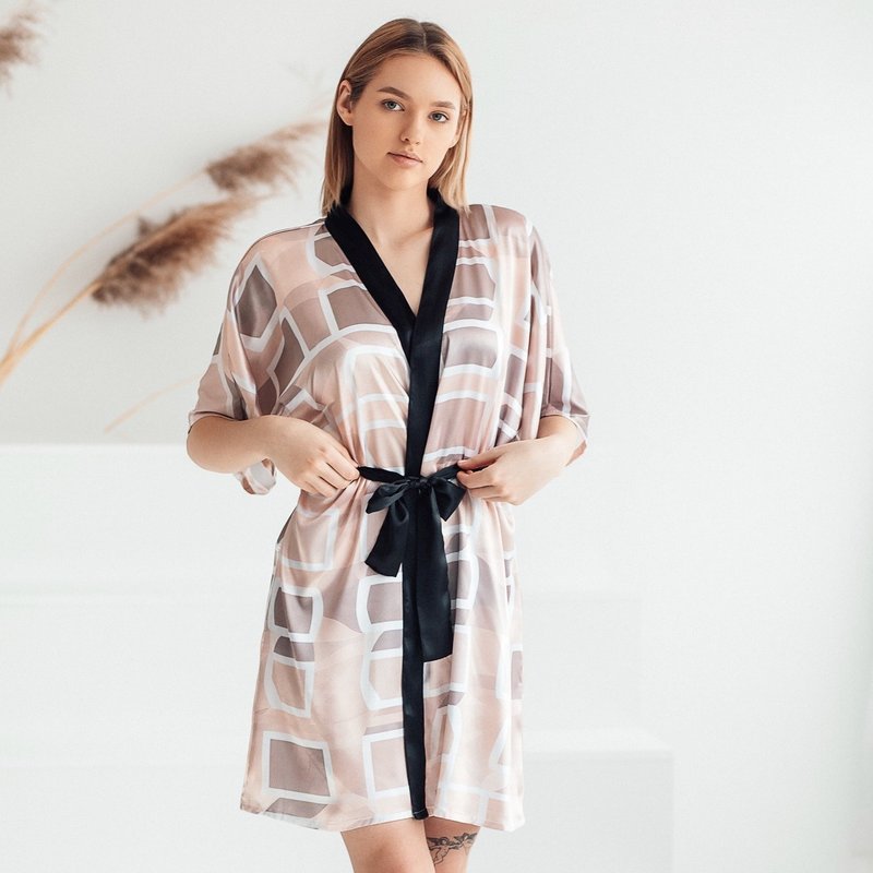 丝绸和服浴袍 奢华日式丝缎晨衣 KJ07 - 居家服/睡衣 - 丝．绢 多色