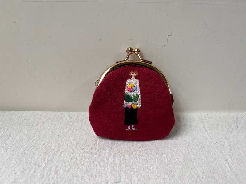 第1022位女子握握口金包 每位女子哀居都有编码.. 每位女子独一无 - 皮夹/钱包 - 棉．麻 